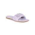 thumbnail image 1 of Women's Square Toe Ruched Flat Slide Sandal 20593, 1 of 6