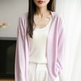 thumbnail image 2 of Long Sleeve Knit Cardigan Lightweight Loose Fit Outerwear For Versatile Style Cardigan Sweaters for Women, 2 of 2