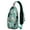 Purple-12, variant on Hawaiian Hibiscus Sling Backpack – Durable Water-Resistant Shoulder Bag with Tropical Floral and Jungle Leaf Designs, Ideal for Travel and Outdoor Activities