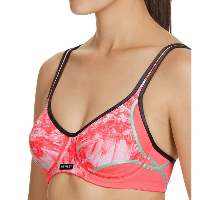 Womens Berlei Yyn7 Electrify Underwire High Impact Mesh Sports Bra 