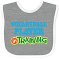 thumbnail image 3 of Inktastic Volleyball Player Kids Boys or Girls Baby Bib, 3 of 4