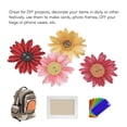 thumbnail image 3 of Wooden Flowers Buttons, Safe Wooden Buttons DIY Handcraft Chrysanthemum Shape  For Photo Frames, 3 of 8