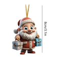 thumbnail image 3 of HOMBOTI Christmas Tree Ornaments New Santa Christmas Tree Small Pendant Christmas Decorations Acrylic Flat Pendant, 3 of 6