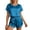 short sets 24#Sky Blue, variant on WAYUTE Shorts Sets Women 2 Piece Outfits Summer Short Sleeve Solid Color Satin Soft Shorts Casual Comfortable Relaxing Home Wear Outfit