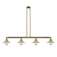 thumbnail image 2 of Innovations Lighting 214-S Halophane Halophane 4 Light 53" Wide Linear Chandelier - Chrome, 2 of 7
