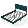 thumbnail image 5 of Queen Size Upholstered Platform Bed Frame - With Headboard, No Box Spring Needed, 14'' Underbed Storage​, 5 of 10