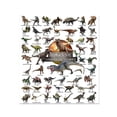 thumbnail image 1 of Juego de cortina de ducha con temática de dinosaurios con 12 ganchos: decoración divertida para el baño, poliéster resistente al agua y duradero, aventura jurásica, 1 of 8
