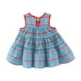 thumbnail image 4 of Clearance formal Dresses Little Girl Dresses 12 Months Casual Dresses Crew Neck and Satchel Set A Line Summer Dresses with Pockets Dresses Party Birthday Summer Dresses Vestidos Cortos Elegantes, 4 of 9