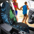 thumbnail image 3 of Bulopur Polynesian Car Seat Covers Front Seats Sweat Proof Towel for Car Seat Tropical Towel Car Seat Cover for Sports Quick Dry Bucket Towel Seat Covers Gift for Her, 3 of 8