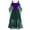 Purple, variant on Lolmot Plus Size Dresses for Women Solid Color Lace Up Patchwork Cold Shoulder Short Sleeve Strap Halloween Dress