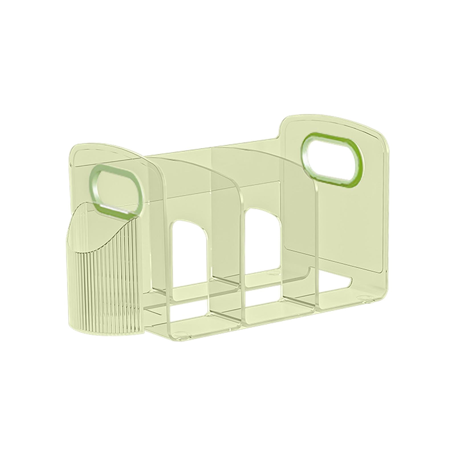 Tachiuwa File Holder Magazine Holder Divider Shelf Bookcase Purse Organizer File Folder Rack Desk Organizer for Home Classroom Desktop 28cmx14cmx15cm