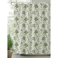 thumbnail image 2 of Sage Green Leaves Shower Curtain Set ，Waterproof Fabric Shower Curtains Abstract Vintage Country Texture Shower Curtains for Bathroom,Bathroom Decor 72"x84", 2 of 6