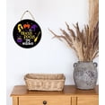 thumbnail image 4 of Letrero de puerta de Halloween xinyu It's Hocus Pocus Time 11 pulgadas, 4 of 6