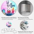 thumbnail image 5 of Designart 'No Drama and Colorful Llama' Children's Art Circle Metal Wall Art 29x29 - Disc of 29, 5 of 5