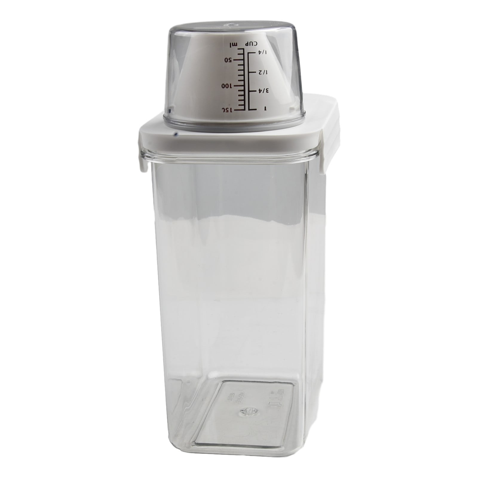 Airtight Detergent Dispenser with Measuring Cup, Washing Powder Dispenser