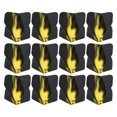 thumbnail image 1 of Uxcell Dart Flights, 12 Pack PET Standard Darts Accessories, Black, Yellow, 1 of 5