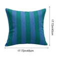thumbnail image 3 of Outdoor Waterproof Pillow Covers,Easy to Clean Stripes Decoratives for Patio Couch Sofa Garden Sofa Bedroom 17.72x17.72 Inch, 3 of 6