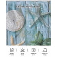 thumbnail image 7 of Coral Starfish Bed Skirt King Size 18" Drop Ocean Wood Grain Ruffled Wrap Around Bed Skirts Adjustable Elastic Bedskirt Dust Ruffle for King Size Bed, 7 of 7