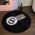 thumbnail image 4 of 8 Ball Rug - 24 inch White & Black Hypebeast Rug - Cool Rugs and Aesthetic Rugs for Bedroom & Living Room - Y2K Rug for Alt Room Decor, 4 of 5