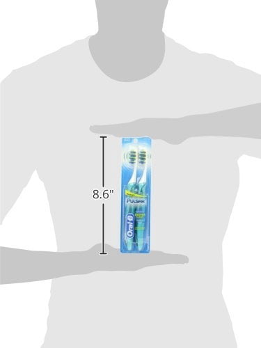 Oral-B Pulsar Expert Clean Battery Powered Toothbrush, Medium, 2 Count