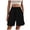 M307 Black, variant on Tfken Summer Women Shorts Solid Color Elastic Waist Shorts With Pockets Casual Fashion Female Soft Clothes Black