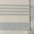 thumbnail image 4 of nuLOOM Robin Multi Stripe Indoor/Outdoor Area Rug, 8' x 10', Light Grey, 4 of 9
