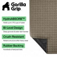 thumbnail image 3 of GORILLA GRIP HydroAbsorb Doormat, Indoor Outdoor Rubber Backed Weather Mat, 29x17, Beige, 3 of 10