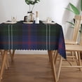 thumbnail image 3 of Rectangle Table Cloth, Plaid Clan Sutherland Purple Green Check Tartan Resistant Washable Tablecloth Decorative Table Cover for Dining, Indoor and Outdoor, 3 of 6