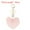 Light Pink, variant on Uxcell Faux Fur Pom Pom Keychain Artificial Cute Puff Ball Keychain Heart Fluffy Charm Plush Pendant White
