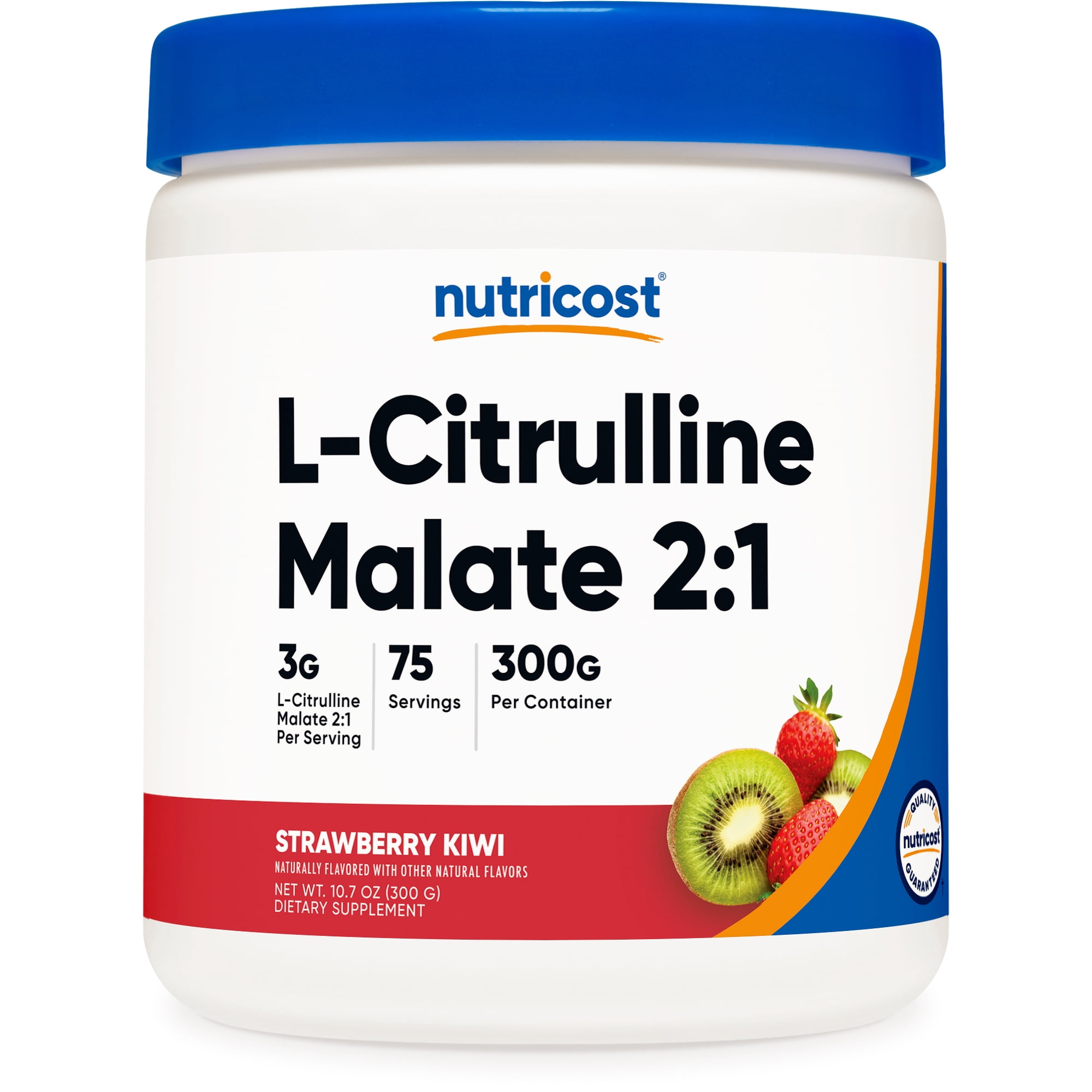 Nutricost L-Citrulline Malate Powder 2:1 Supplement, 300 Grams (Strawberry Kiwi)