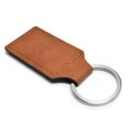 thumbnail image 3 of Mopar Rectangular Brown Leather Key Chain, 3 of 5
