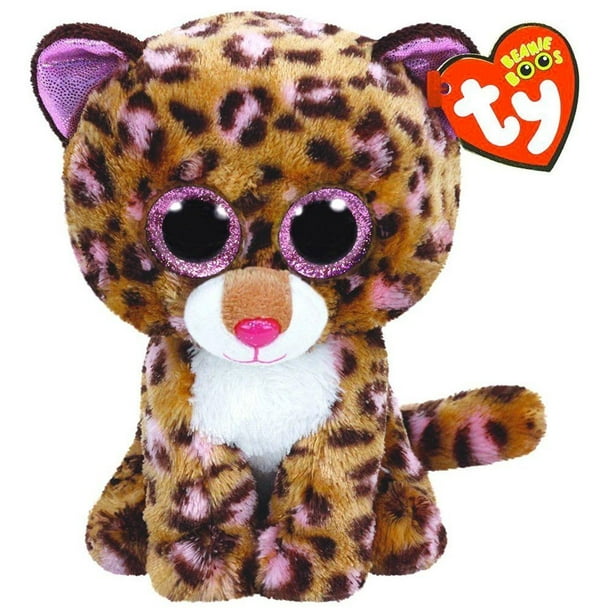 Patches Brown Leopard Beanie Boo Medium Stuffed Animal by Ty (37068)