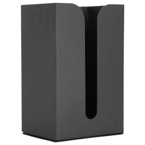 YAHHU Black Wall‑Mounted Tissue Box Stand – Durable Aluminum Napkin Organizer for Kitchen, Bathroom, Toilet