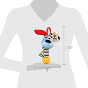 Yookidoo 'Shake me' Rattle - Multi-Textured and Attach Toys to Baby Gyms, Carriers, Strollers (Dog)