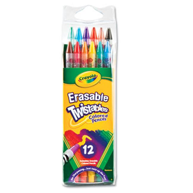 Crayola 687508 Twistables Erasable Colored Pencils 12 Assorted Colors