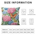 thumbnail image 6 of COMIO  Square Throw Pillow Covers Beautiful Floral Butterfly Flowers Design Pillow Cases Decorative for Home Bedroom Sofa Pillowcases Standard 2Pcs, 6 of 6