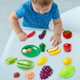 thumbnail image 5 of RKSTN Pla Stic Toy Set 19Pcs Fruit and Vegetable Cutting Toys, 5 of 5
