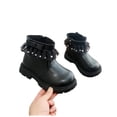 thumbnail image 4 of LvhaoGJOB Girls' Ankle Boots - Lace-Up Design, Side Zipper & Thick Platform Sole, 4 of 9