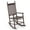 Brown, variant on Costway Outdoor Wooden Rocking Chair with Solid Rocking Base Slatted Seat & Back Patio Brown