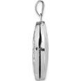 thumbnail image 3 of 14K White Gold 21X16mm Oval Tree Locket (28.25 X 17) Made In China xl699, 3 of 6