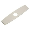 thumbnail image 3 of 10 Inch Sink Hole Cover, Deck Plate Escutcheon for 1 or 3 Hole Bathroom Kitchen Sink Faucet Round Brushed Silver, 3 of 5