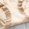 thumbnail image 4 of Puntoco Ropa interior para mujer, bragas finas de encaje sexy sin costuras, de malla, de cintura baja, de gran tamaño, con lazo para niña, 4 of 5