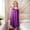 Purple, variant on Women Lace V Neck Spaghetti Strap Ice Silk Midi Nightgown Flowy Loose Silky Draping Soft Elegant Sleep Dress Red Free Size