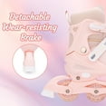 thumbnail image 5 of GIATUEE Adjustable Light up Kids Roller Skates for Boys Girls, Inline Skates with Bag, Pink(Large), 5 of 12