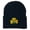 Navy, variant on St.Patrick's Day Clover Embroidered Long Beanie - Black OSFM