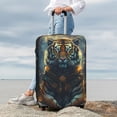 thumbnail image 3 of Lsque Forest Meditating Tiger Printed Luggage Cover, Travel Luggage Protector,Scratch and Dirt Resistant, Fits 18-32 Inch Luggage - Medium, 3 of 9