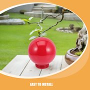 Supvox Red Round Lamp Cover Waterproof Replacement for Outdoor Globe Light Fixture