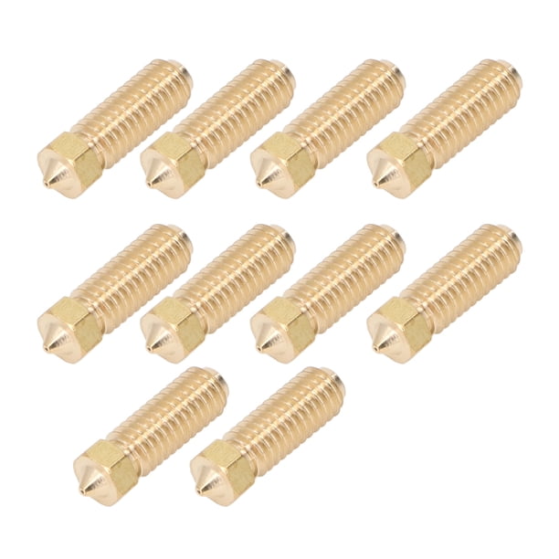 Boquilla De Latón, 10 Piezas De Ajuste Preciso 1,75 0,4 Mm Boquilla De Latón Para Impresora 3D Para Kobra3