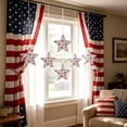 thumbnail image 5 of erdimoy 4.7" Patriotic Star Ornaments, Red White Blue Fabric Stars for 4th of July, Independence Day Garland & Home Decor, 5 of 6