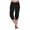Black, variant on Capri Pants for Women High Waisted Drawstring Joggers Stretch Lightweight Casual Hiking Pant Capri with Pockets (Black, S)
